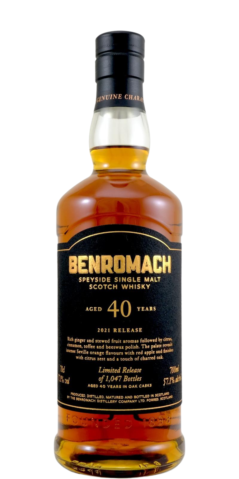 Benromach Aged 40 Years Single Malt Scotch