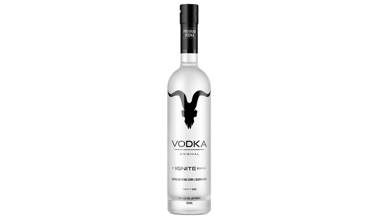 A bottle of Ignite, a great celebrit vodka spirit