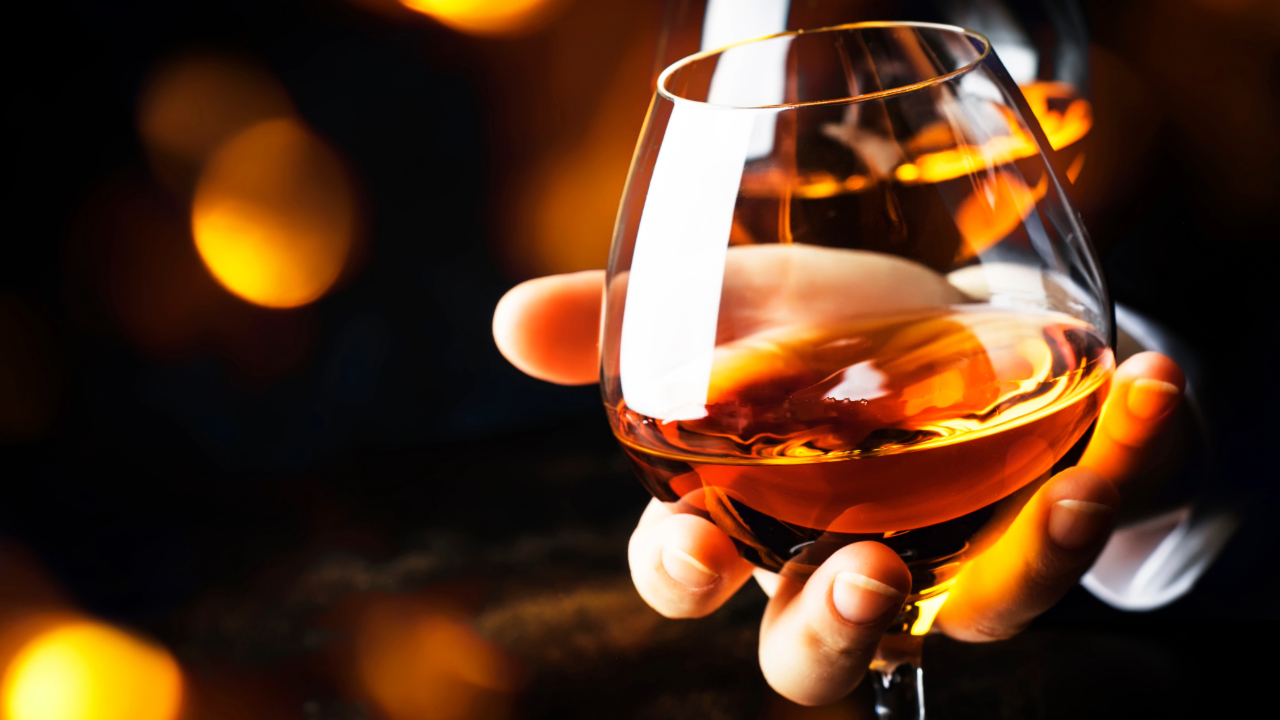 A fine glass of cognac for celebrating life's finest moments