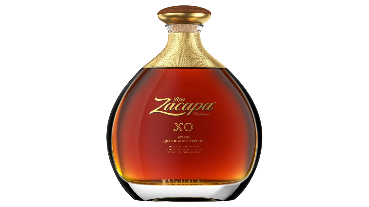 A bottle of Zacapa XO, an exquisite dark chocolate rum