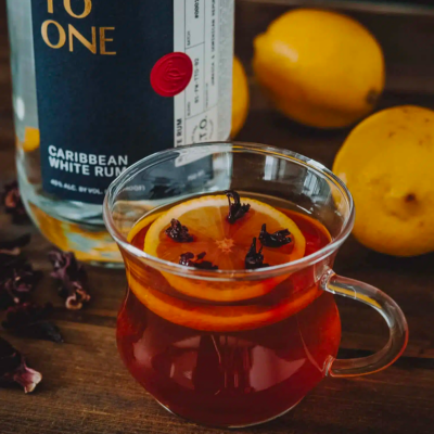 Ten to One Rum Hibiscus Hot Toddy