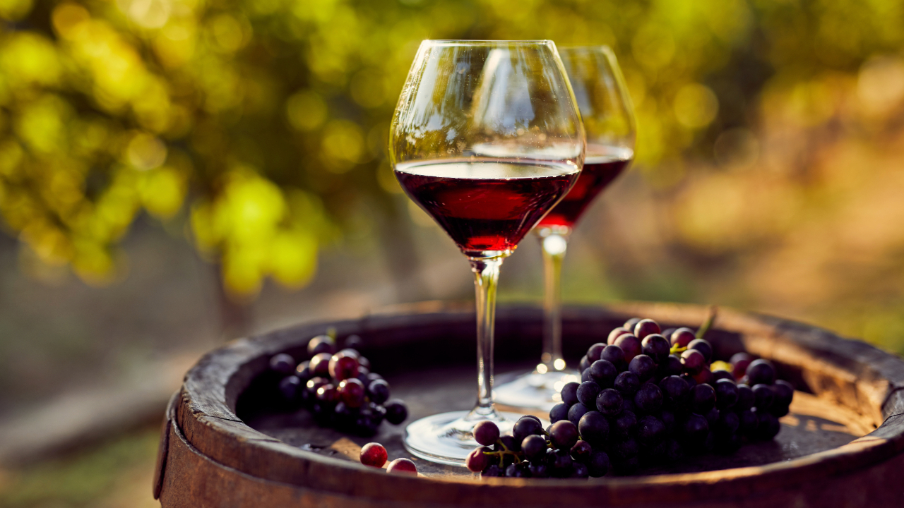 Glass of Red Wine for heartfelt celebrations