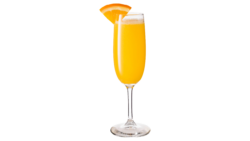 An elegant mimosa cocktail, an easy drink for beginners to make