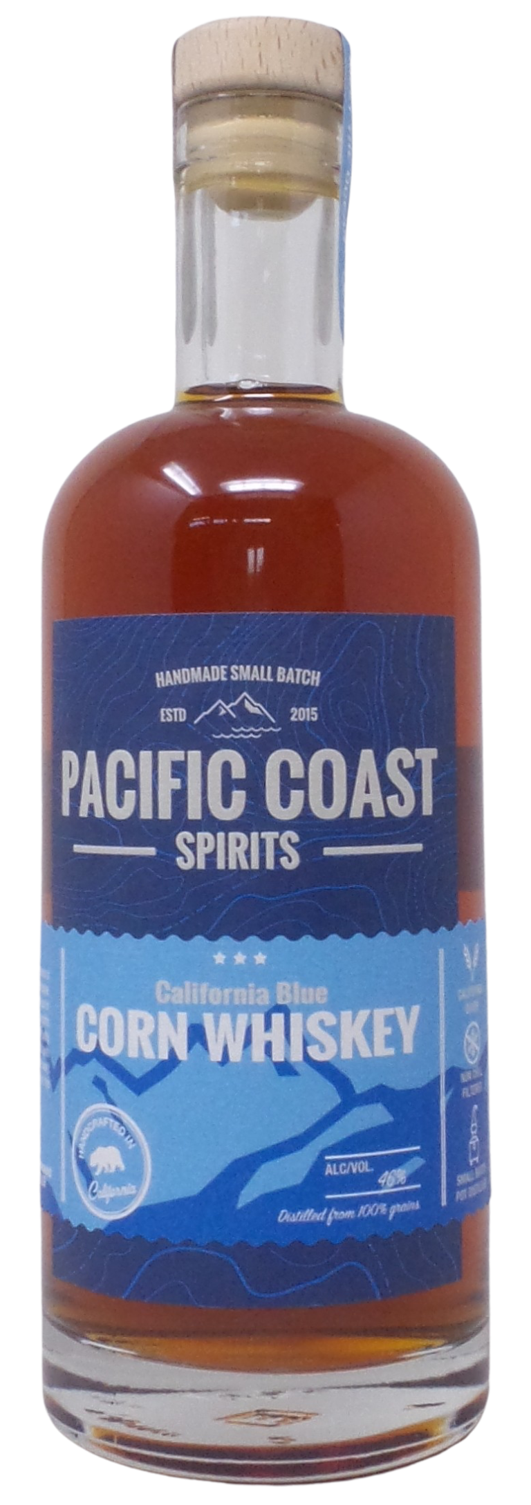 Pacific Coast Spirits California Blue Corn Whiskey