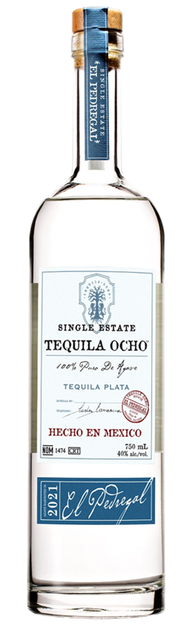 Tequila Ocho Plata Blanco Tequila Bottle