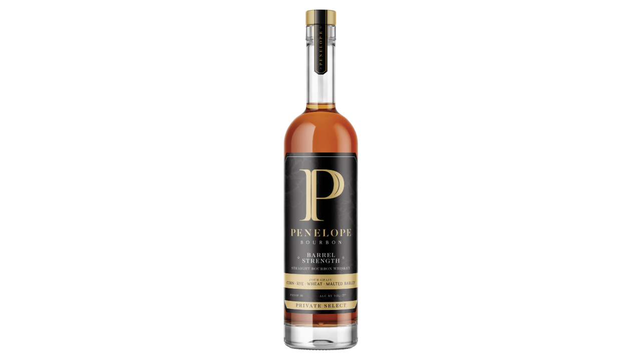 A bottle of Penelope Private Select Bourbon, one of the top 10 bourbons of 2024