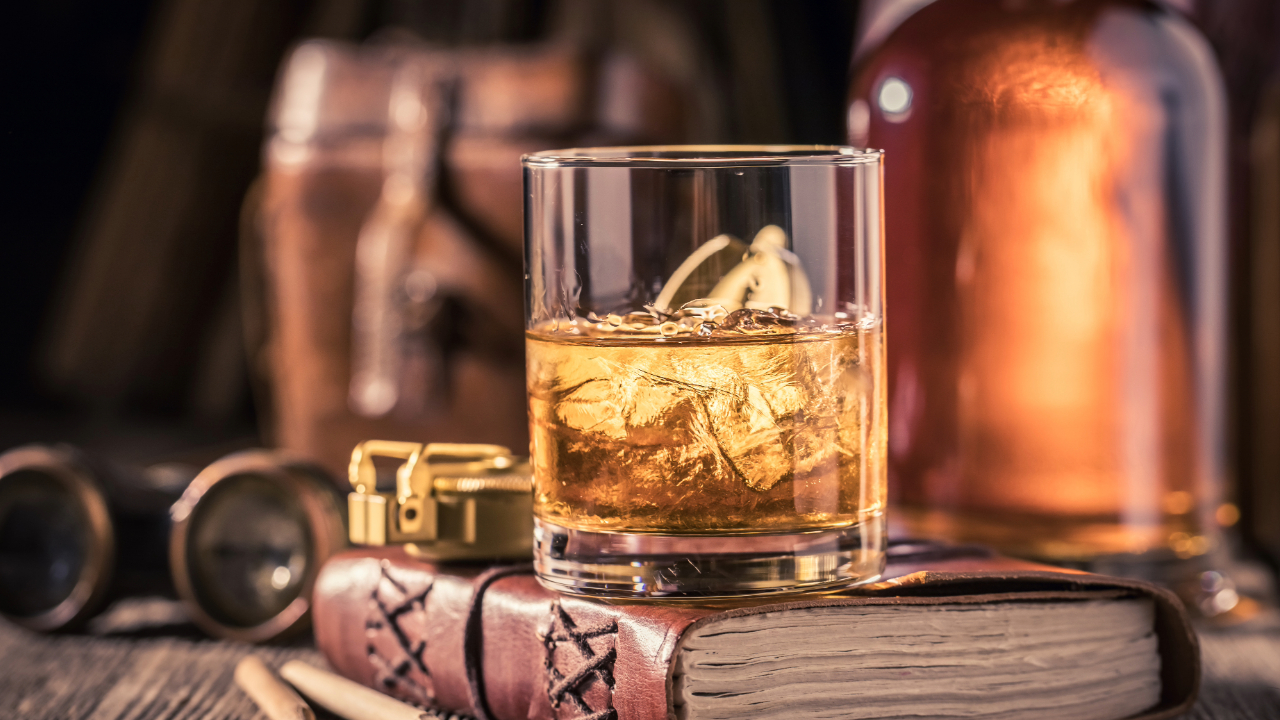 A glass whisky, the perfect celebratory drink